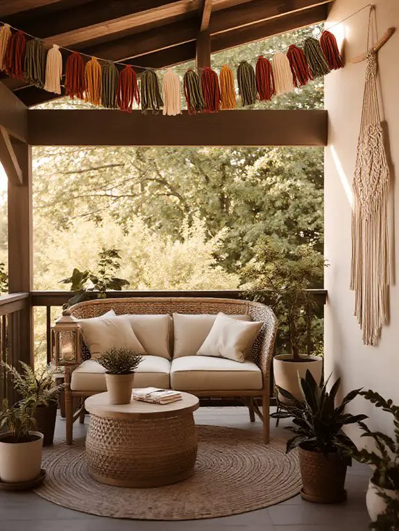 elevate patio with tassels