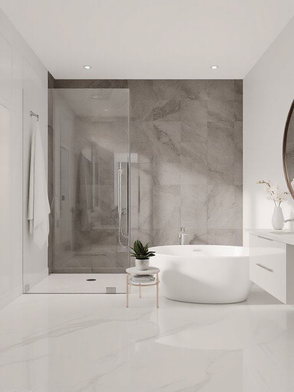 elevate small bathroom space