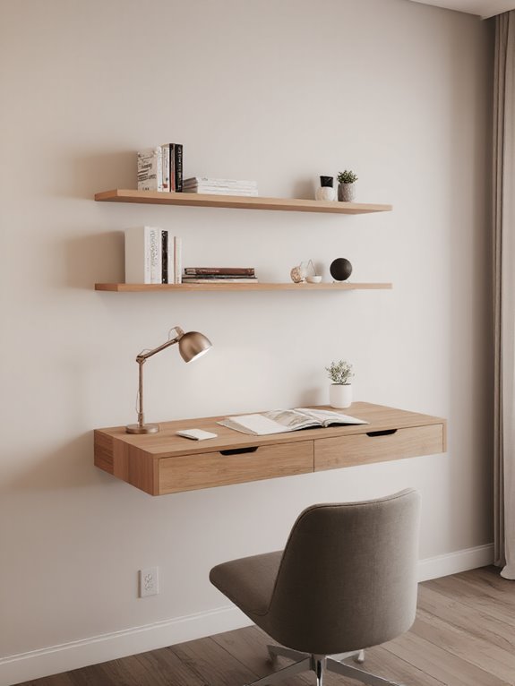floating desk organization solutions