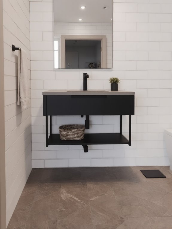 floating vanity space optimization