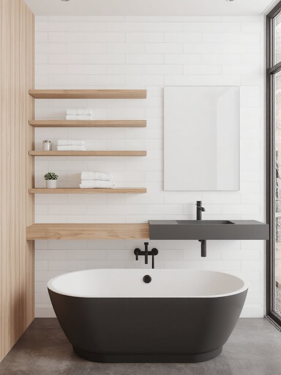 functional and decorative shelving