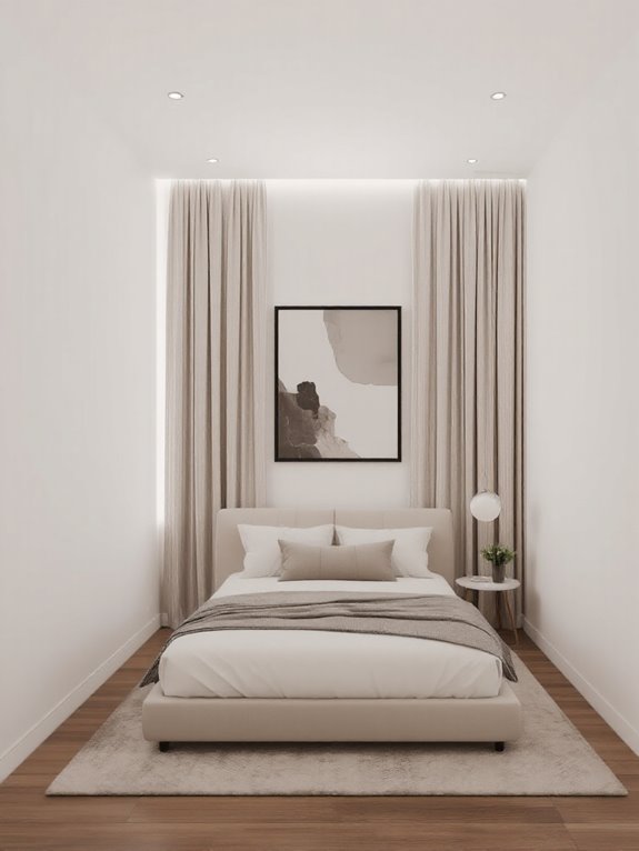 hang curtains for height