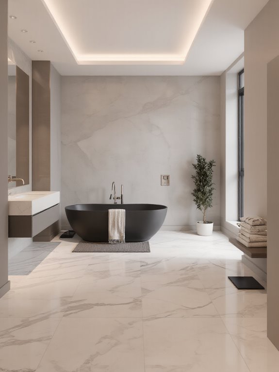 heated flooring enhances comfort