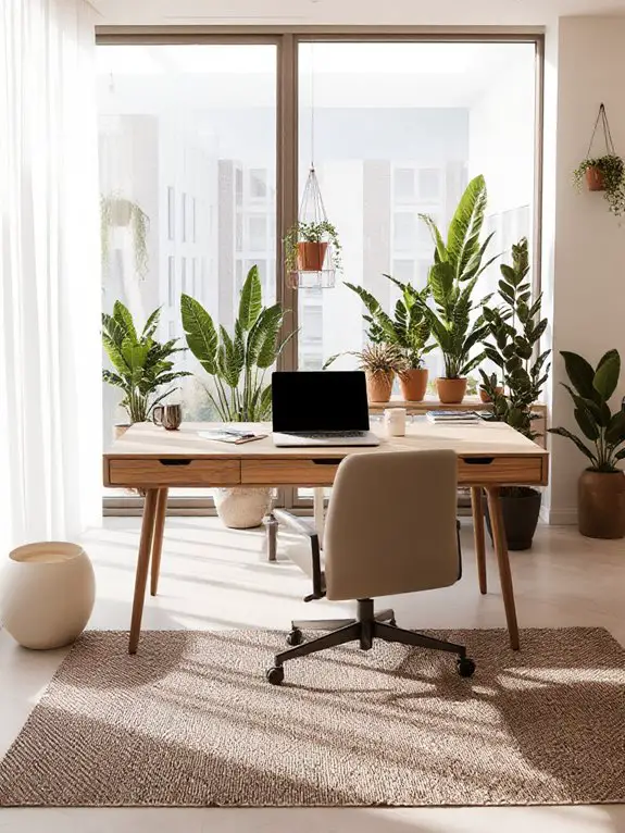 indoor garden workspace oasis