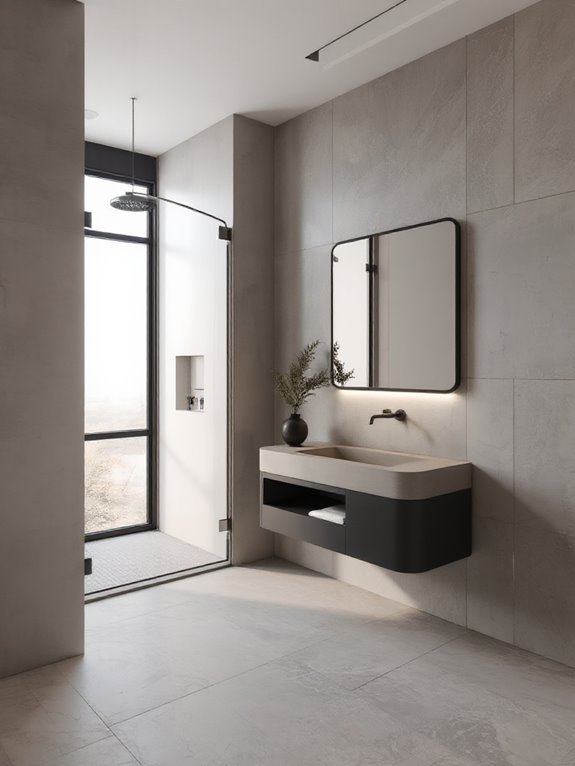 industrial chic concrete finishes