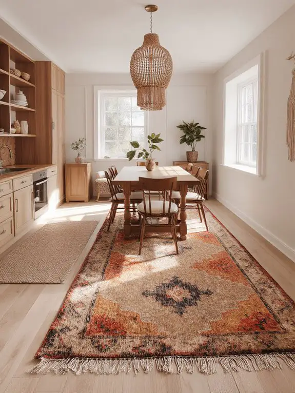 layering rugs for warmth