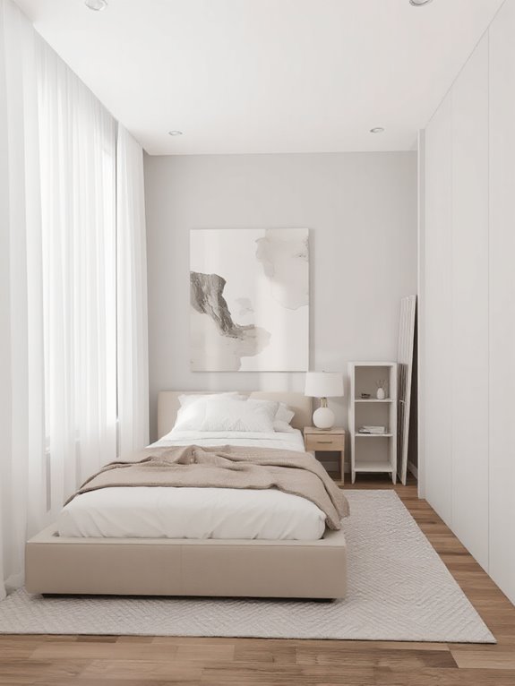 light colors create spaciousness