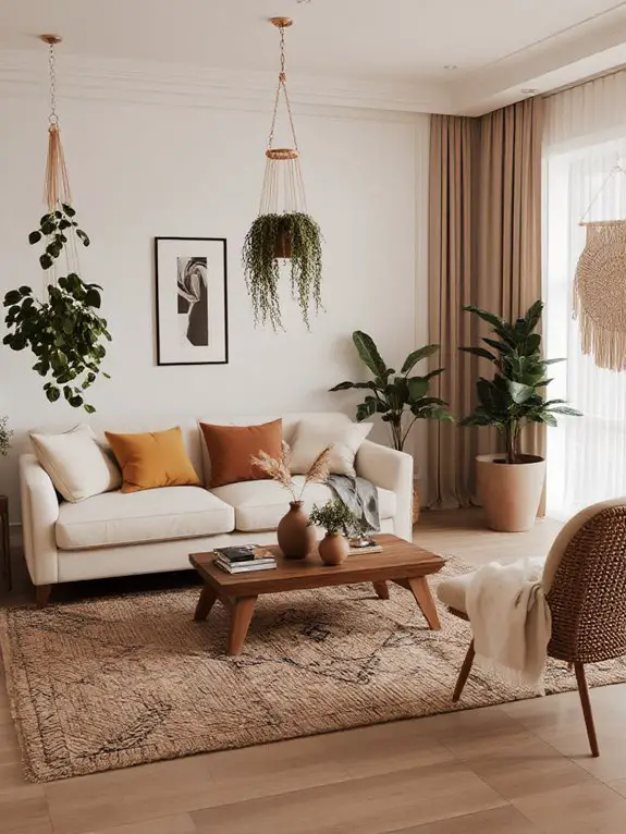 lush indoor plants styling