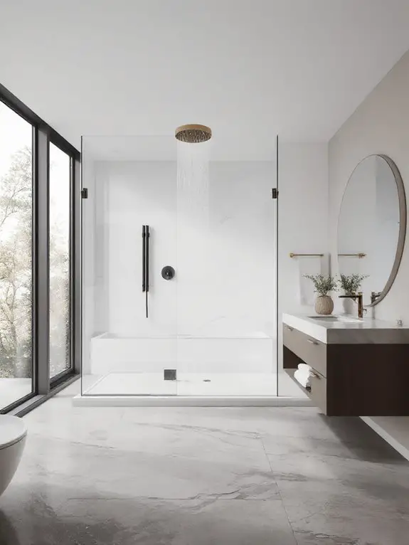 luxury spa shower experience