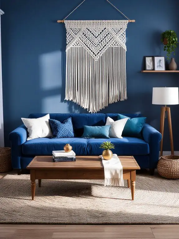 macram decor enhances bohemian aesthetics