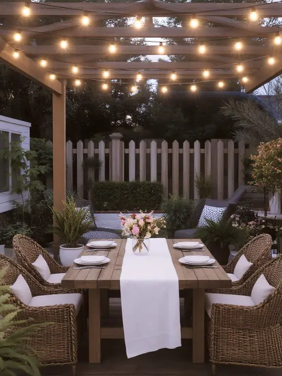 magical outdoor ambient lighting