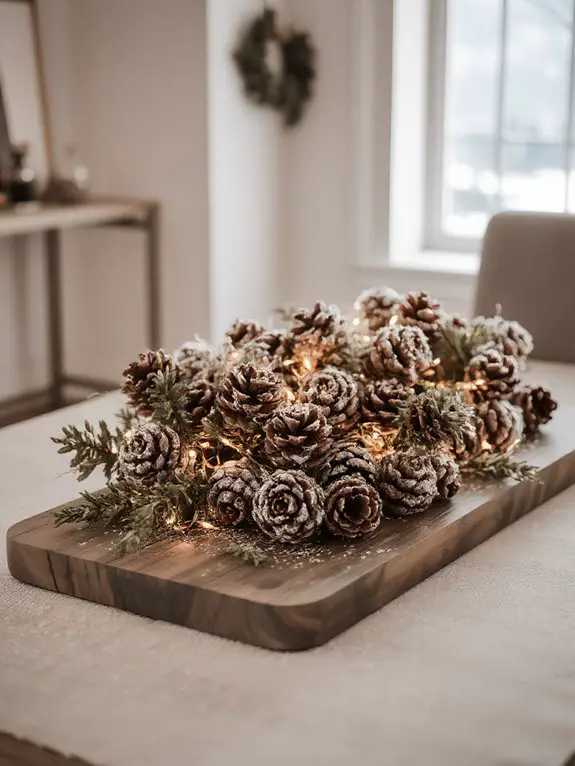 magical winter centerpiece decor