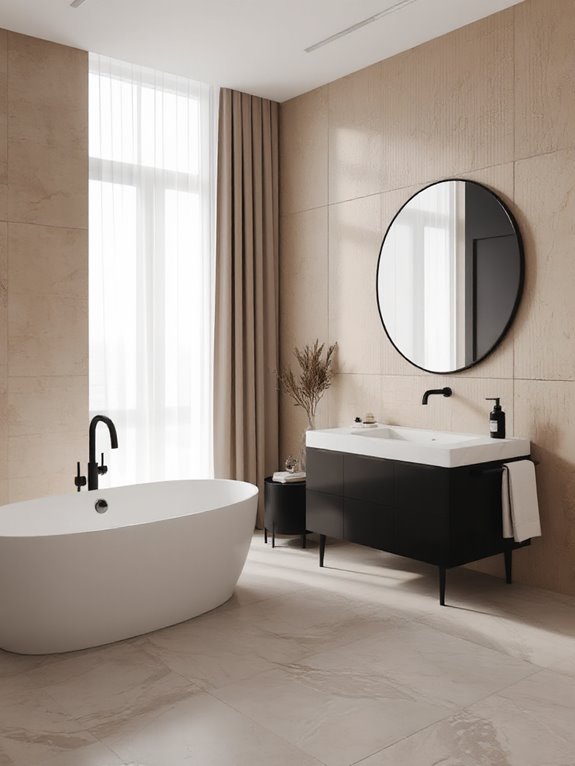 matte black fixtures elegance