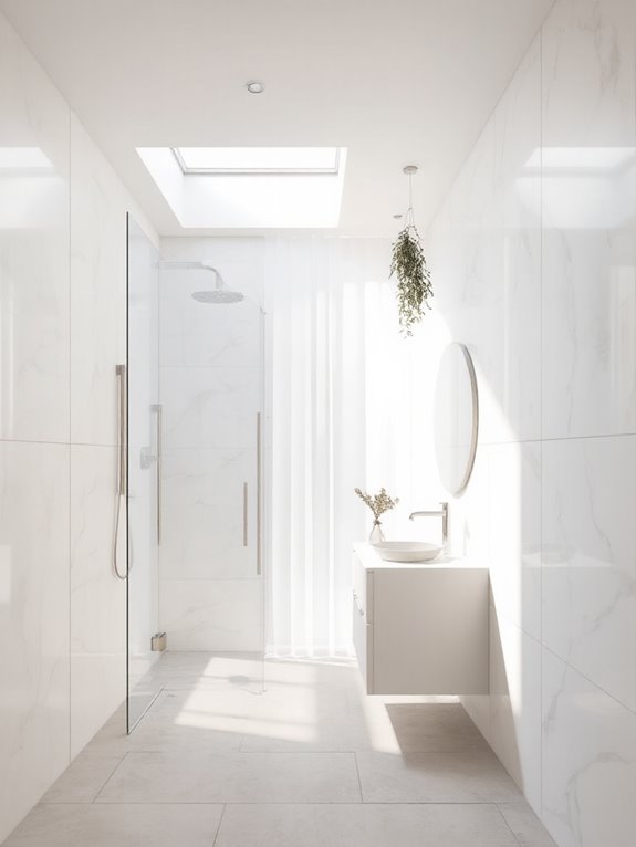 maximize natural bathroom light