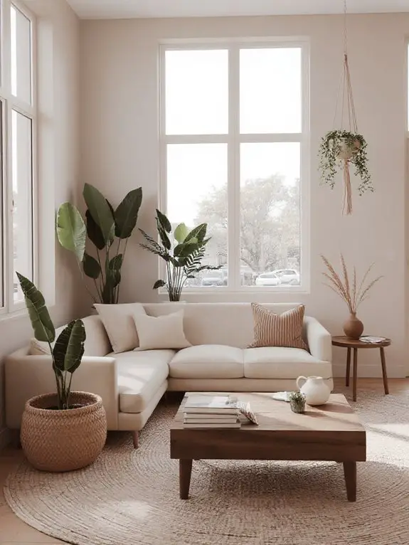 minimalist boho indoor gardening