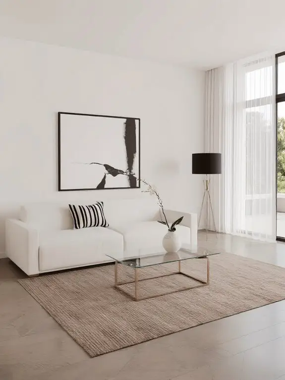 minimalist clean aesthetic balance