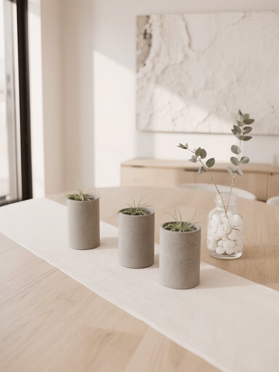 modern concrete air planters