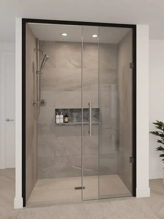 modern glass shower enclosures