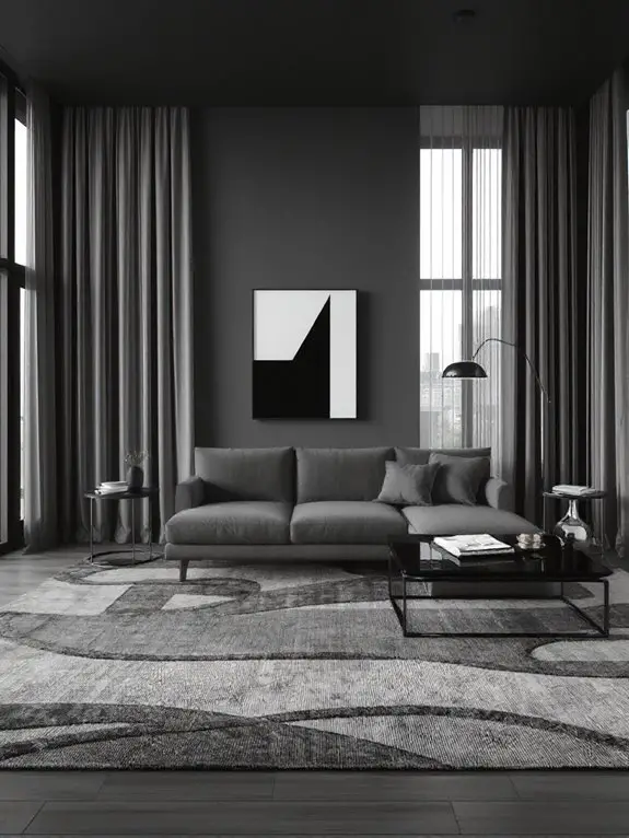 monochromatic art creates cohesion