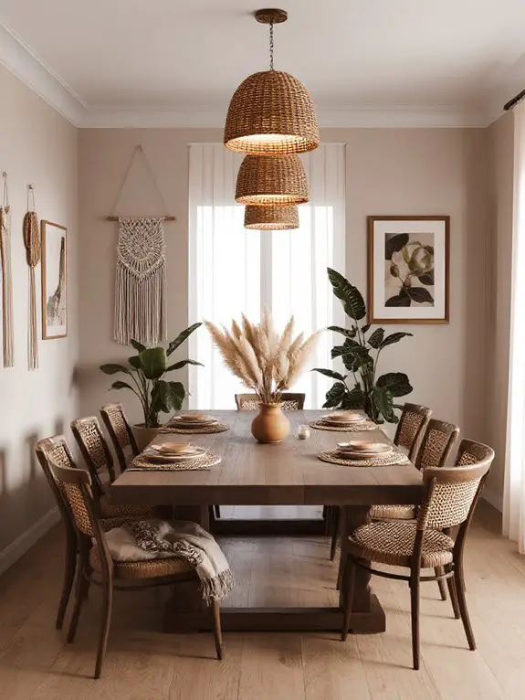 natural fiber pendant lighting
