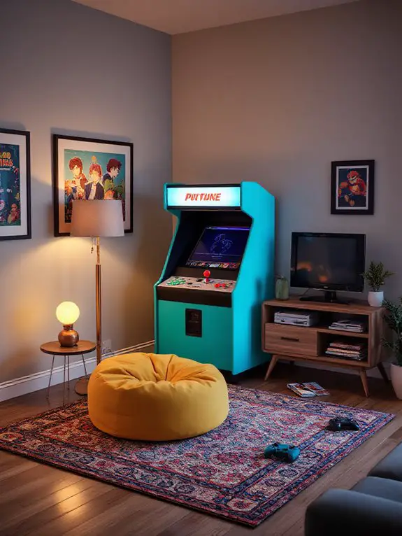 nostalgic retro gaming corner