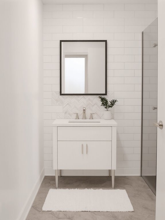 peel and stick bathroom upgrade