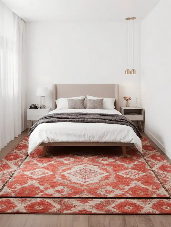 rug placement enhances space