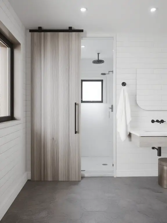 rustic charm space saving doors