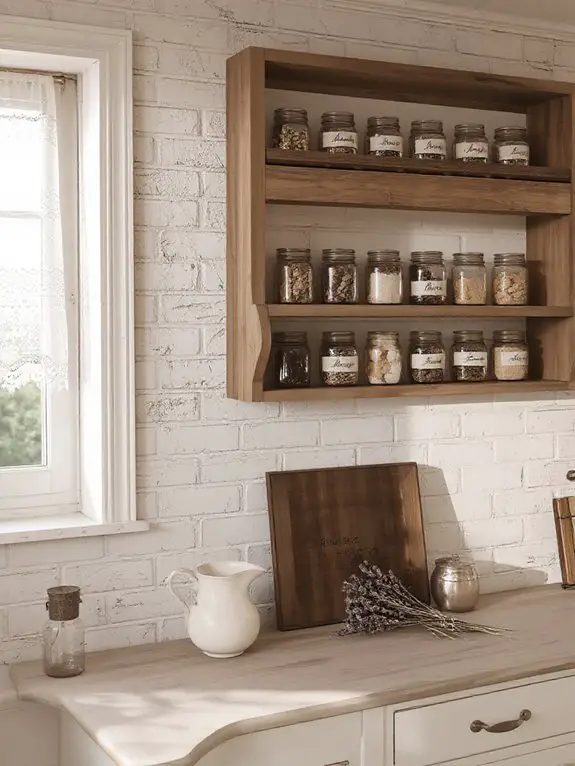 rustic organized kitchen essentials