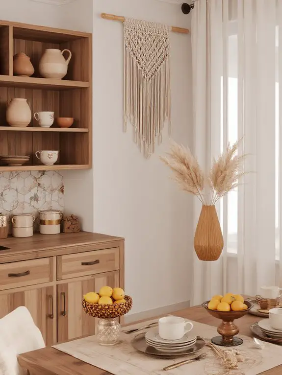 rustic terracotta and ceramics