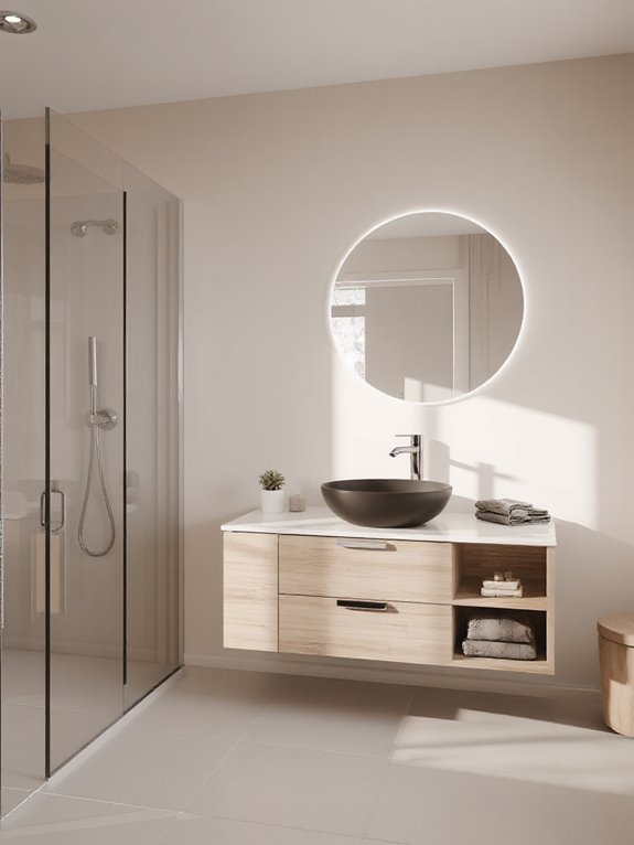 serene neutral bathroom retreat