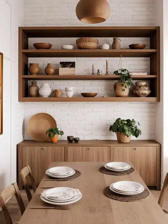 showcase eclectic decorative items