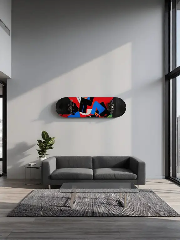 skateboard art diy displays