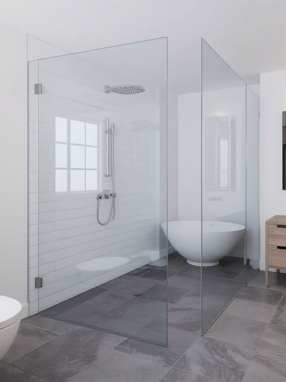 sleek glass shower upgrades