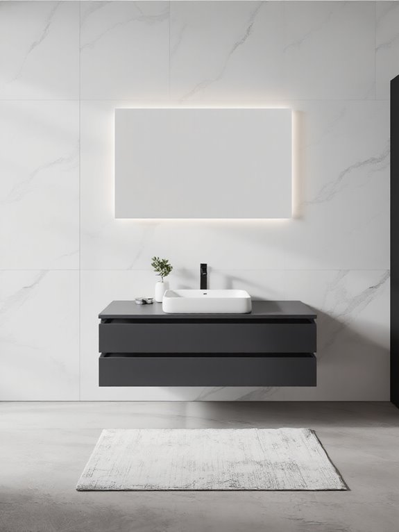 sleek modern wall mounted design