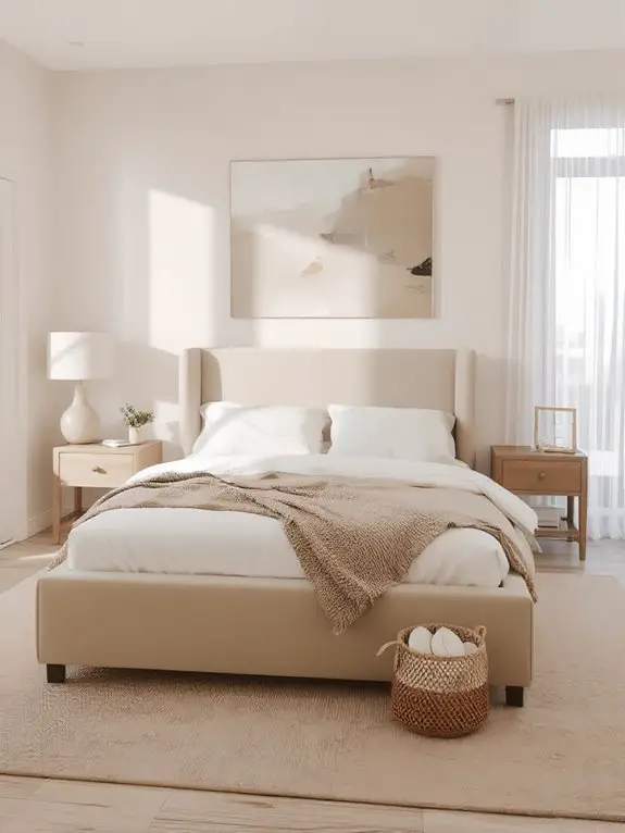 soft beige neutral bedroom