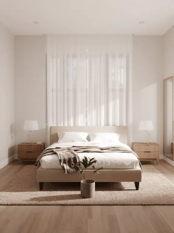 soft light bedroom ambiance