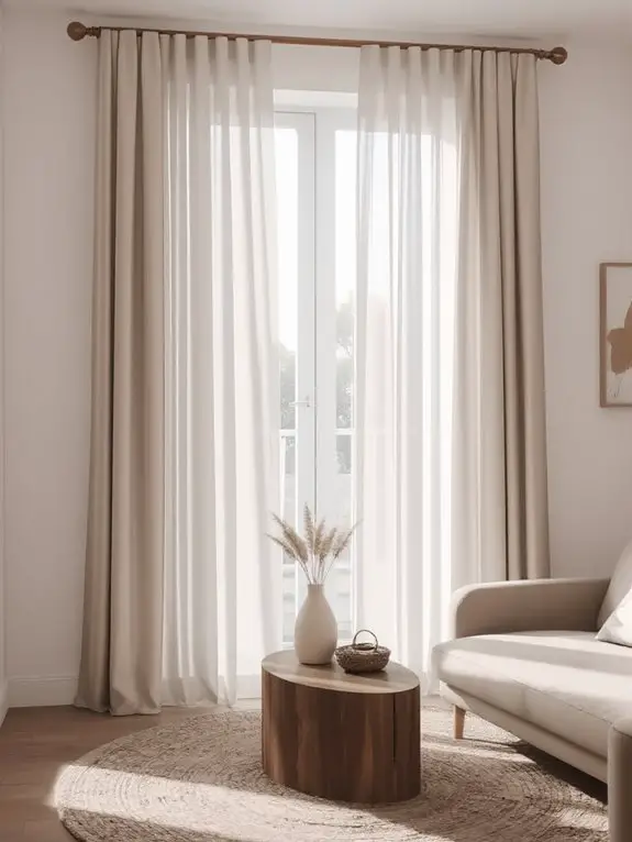 soft sheer light curtains