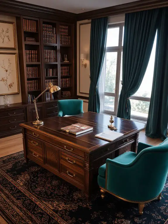 sophisticated dark wood elegance