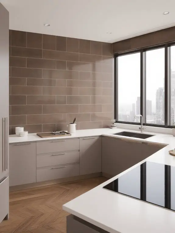 sophisticated seamless kitchen design