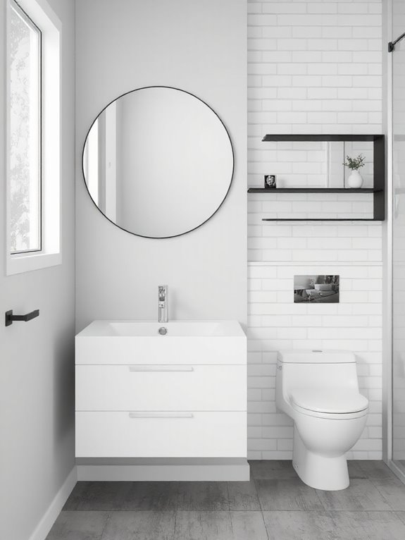 space saving wall mounted fixtures
