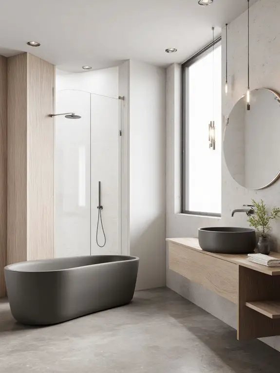 stylish contemporary bathroom aesthetics