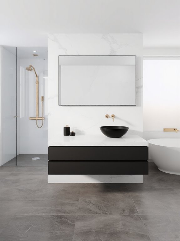 stylish functional floating vanities