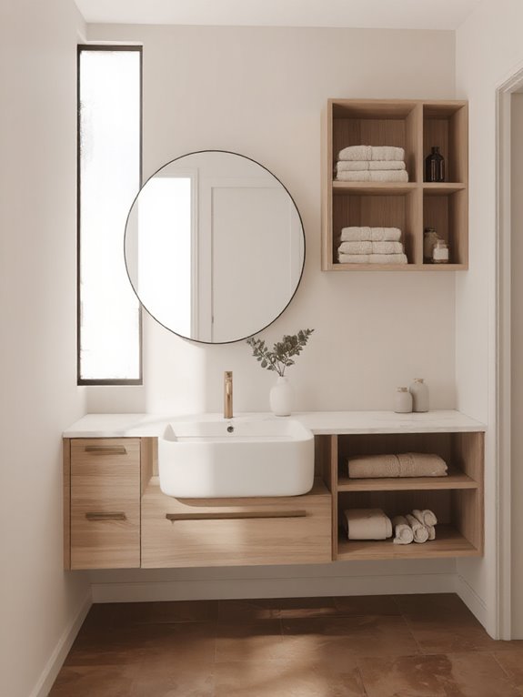 stylish open shelving decor