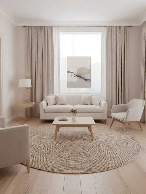 subtle geometric textile accents