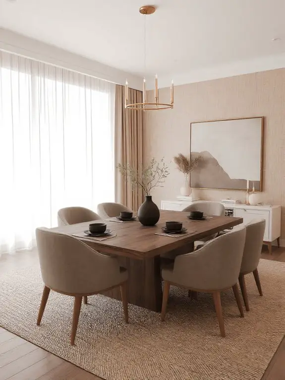 textured elements enhance dining