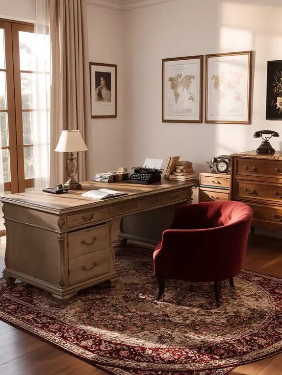 timeless vintage office charm