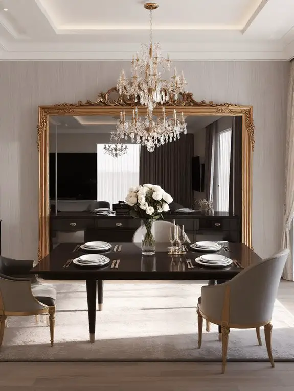 transformative oversized mirror decor