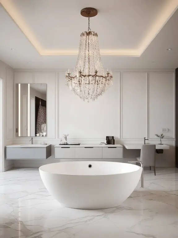 unique bathroom lighting designs