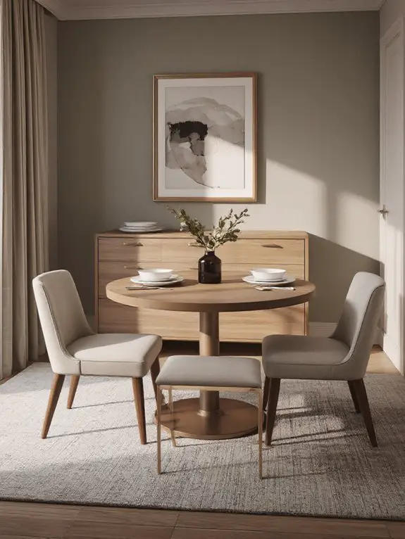 versatile side table seating